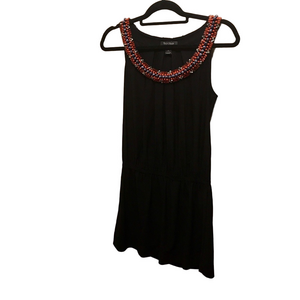 WHBM beaded neck jersey dress, Sz S